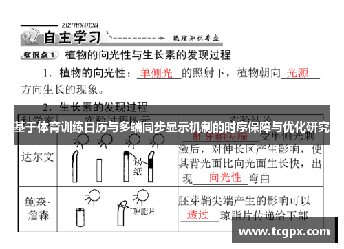 基于体育训练日历与多端同步显示机制的时序保障与优化研究